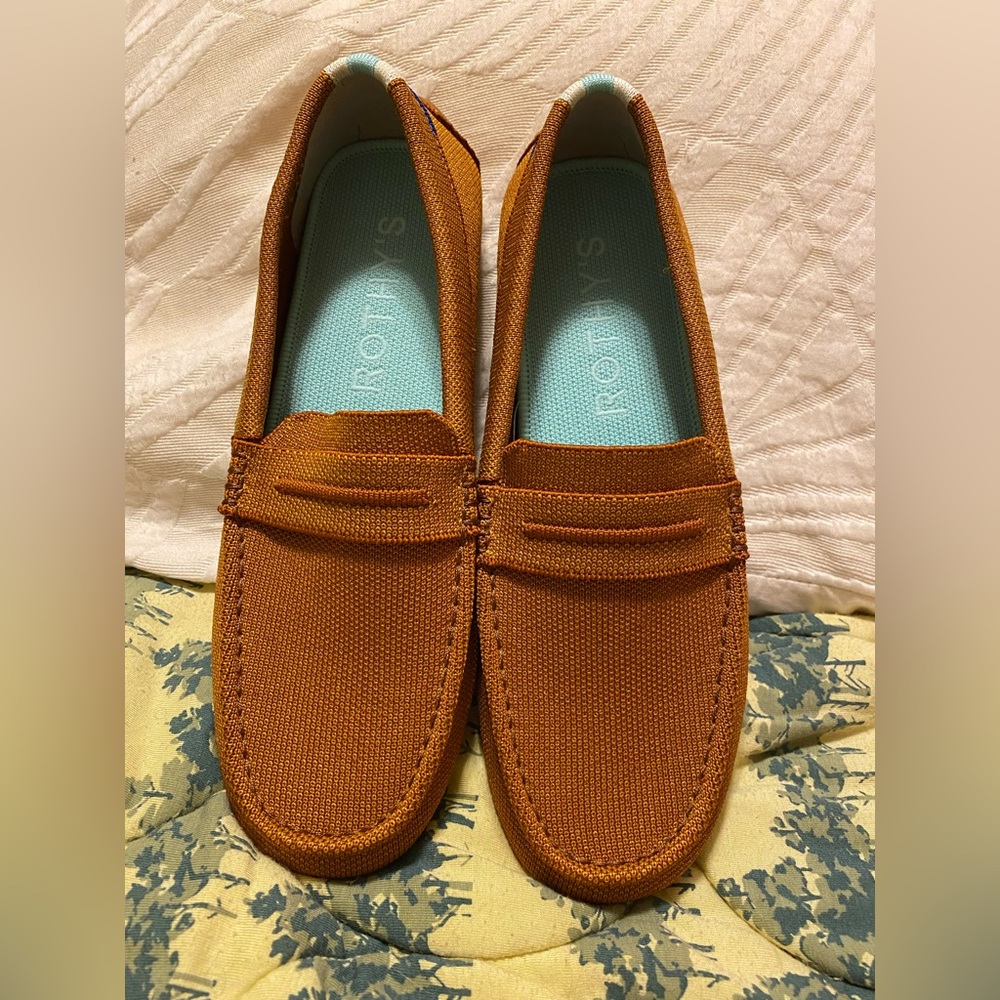 Women’s 8.5 Rothy’s The Driver Loafer in Cognac $189